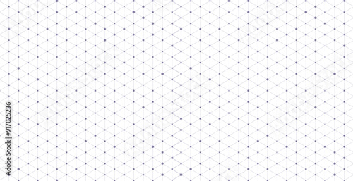 Triangle pattern with connecting lines and dots