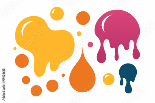 blob shape organic vector illustration 