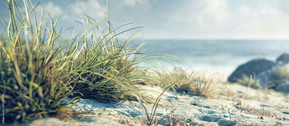Coastal vegetation with copy space image Coastal vegetation with copy space image