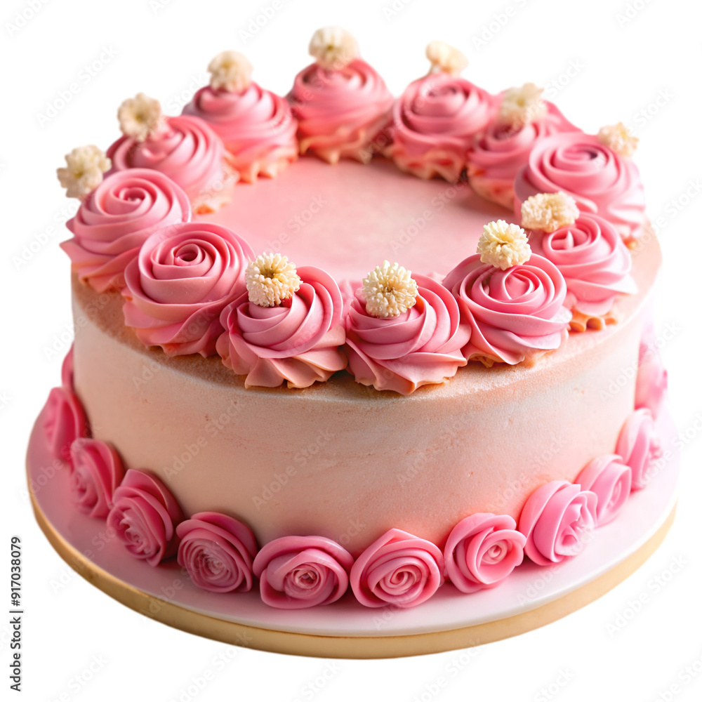 Soft Pink birthday cake Soft Pink birthday cake