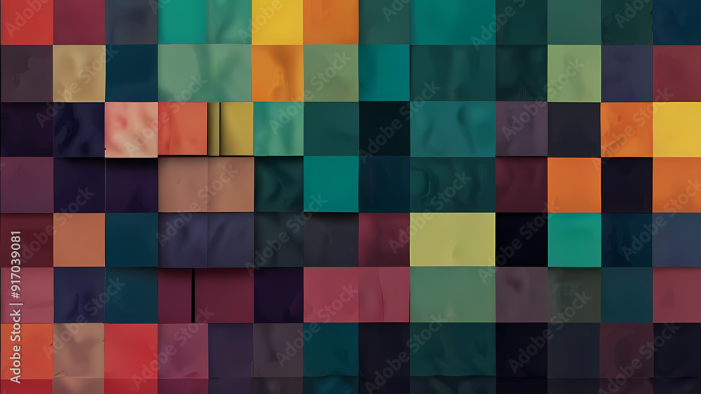 abstract background featuring a grid of squares, each filled with different textures and gradients abstract background featuring a grid of squares, each filled with different textures and gradients
