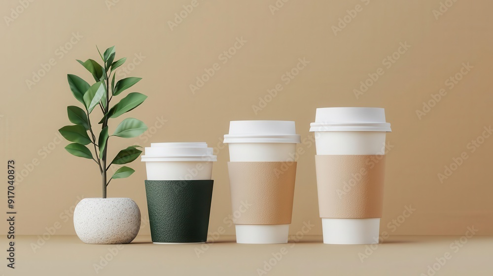 Gourmet coffee, premium packaging, flat design illustration Gourmet coffee, premium packaging, flat design illustration