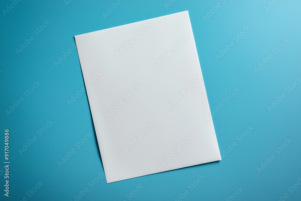 Blank paper mockup on isolated background created with generative ai Blank paper mockup on isolated background created with generative ai