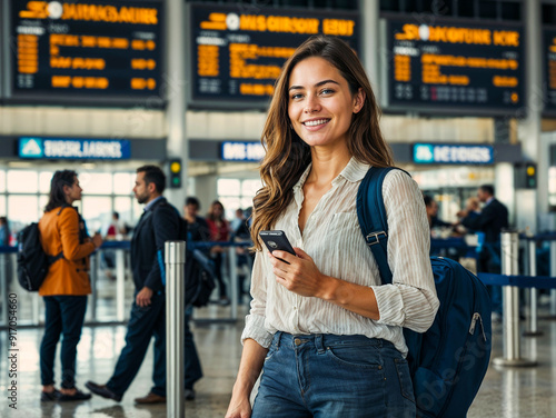 woman at airport