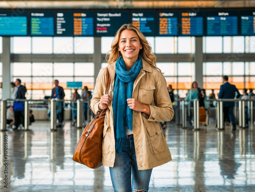 woman in the airport