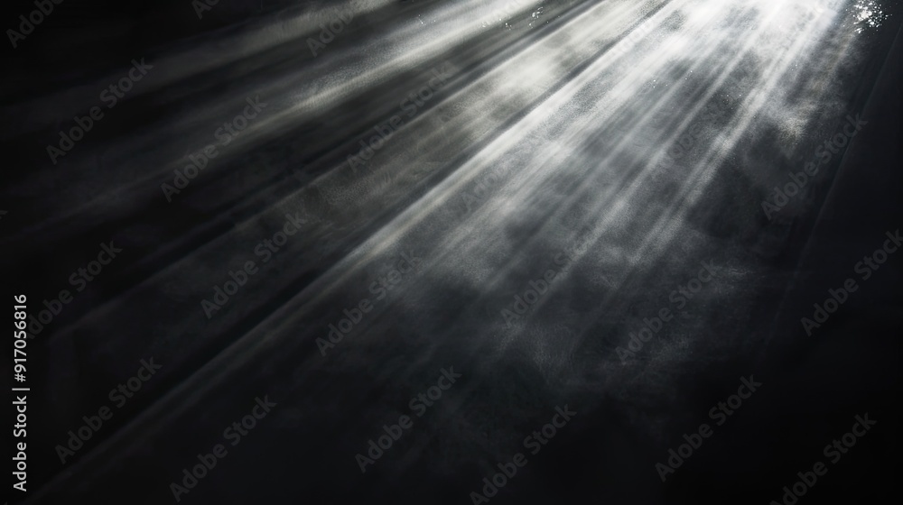 Sunlight streaming brilliantly against a pure black background, highlighting the contrast and intensity of natural light in isolation Sunlight streaming brilliantly against a pure black background, highlighting the contrast and intensity of natural light in isolation