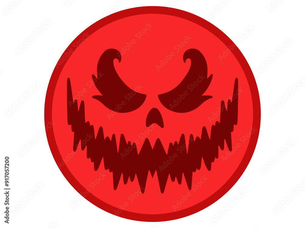 Halloween Day Horror Face Illustration Halloween Day Horror Face Illustration