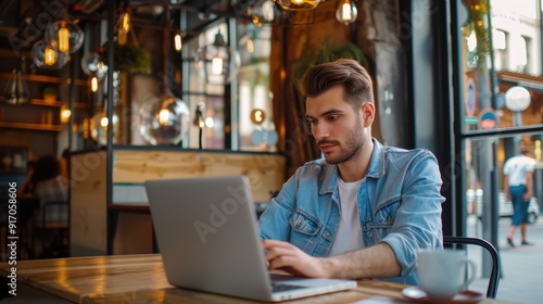 The man with laptop