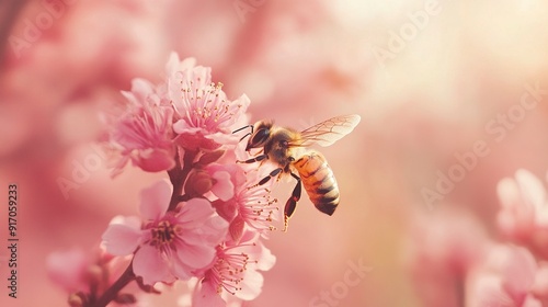 Bee Macro Close Up