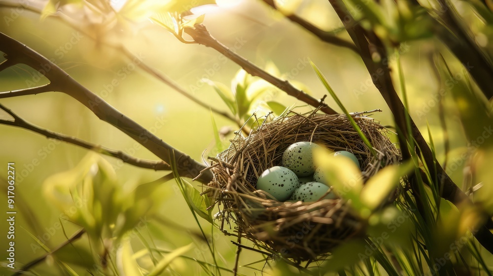 Bird's Nest With Eggs