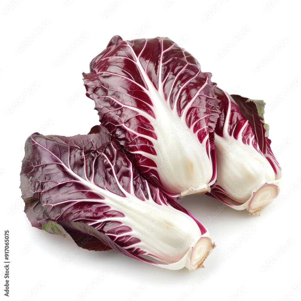 Red Radicchio Salad Leaves. Red Radicchio Salad Leaves.