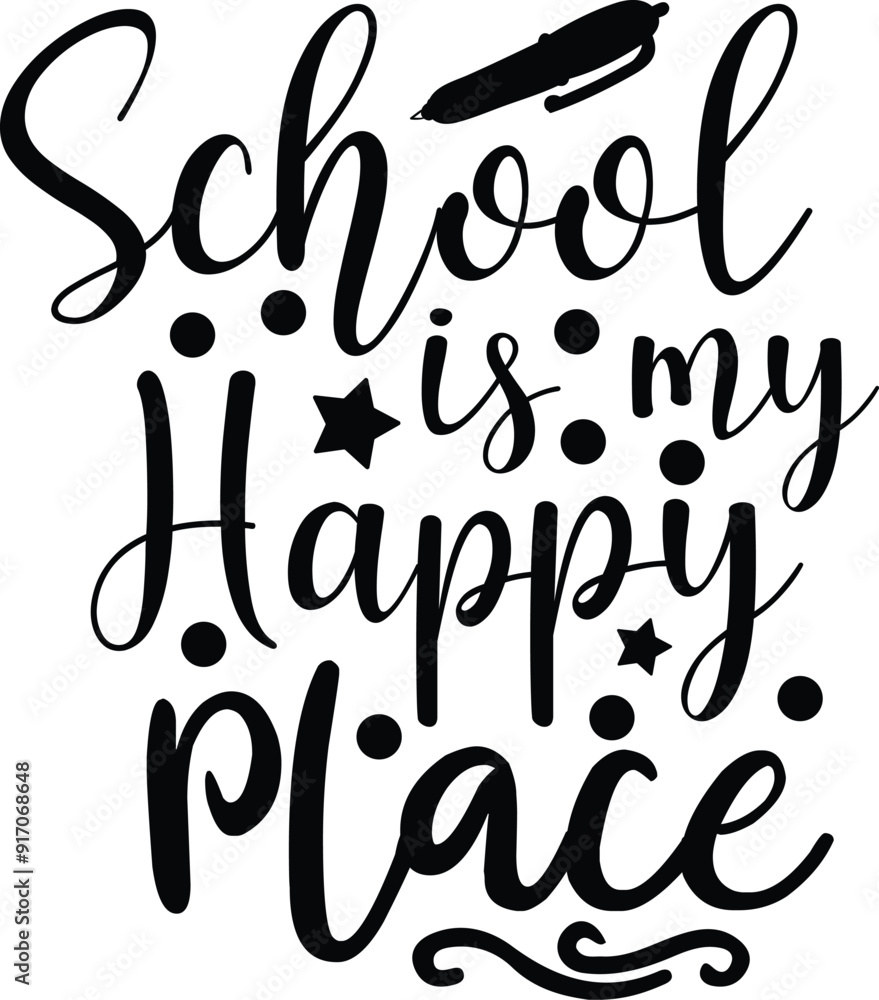 Back To School Typography SVG Vector Design Back To School Typography SVG Vector Design