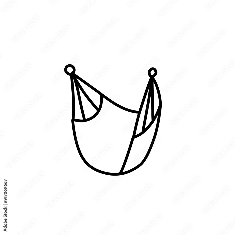 hammock line icon hammock line icon
