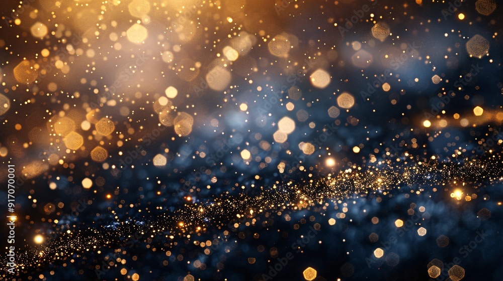 Elegant gold fireworks display on a dark background, providing generous copy space for your message or branding. Elegant gold fireworks display on a dark background, providing generous copy space for your message or branding.