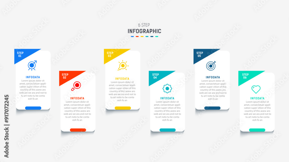 Business infographics design for Six Step, option, parts or process. Infographic 6 element design template for presentation. process diagram, step banner, flow chart, 6 option template. Business infographics design for Six Step, option, parts or process. Infographic 6 element design template for presentation. process diagram, step banner, flow chart, 6 option template.