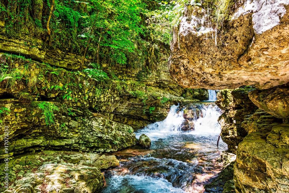 Kouiassa waterfall located in the mountains of Tzoumerka, Greece. Kouiassa waterfall located in the mountains of Tzoumerka, Greece.