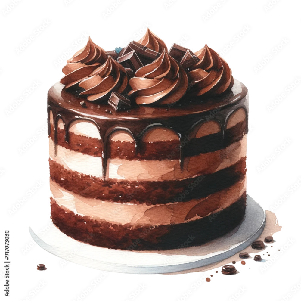 A colorful cake with icing and fruit on top. The cake is decorated with blueberries, strawberries, and oranges A colorful cake with icing and fruit on top. The cake is decorated with blueberries, strawberries, and oranges