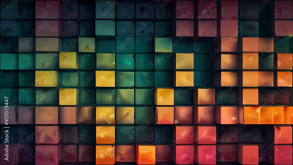 abstract background featuring a grid of squares, each filled with different textures and gradients abstract background featuring a grid of squares, each filled with different textures and gradients