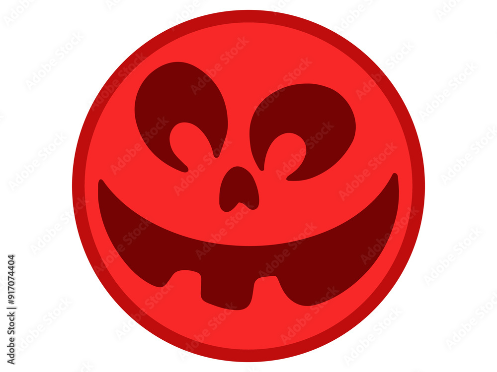 Halloween Day Spooky Face Illustration Halloween Day Spooky Face Illustration