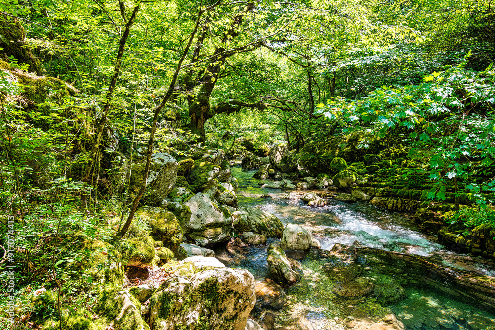 Kouiassa waterfall located in the mountains of Tzoumerka, Greece. Kouiassa waterfall located in the mountains of Tzoumerka, Greece.