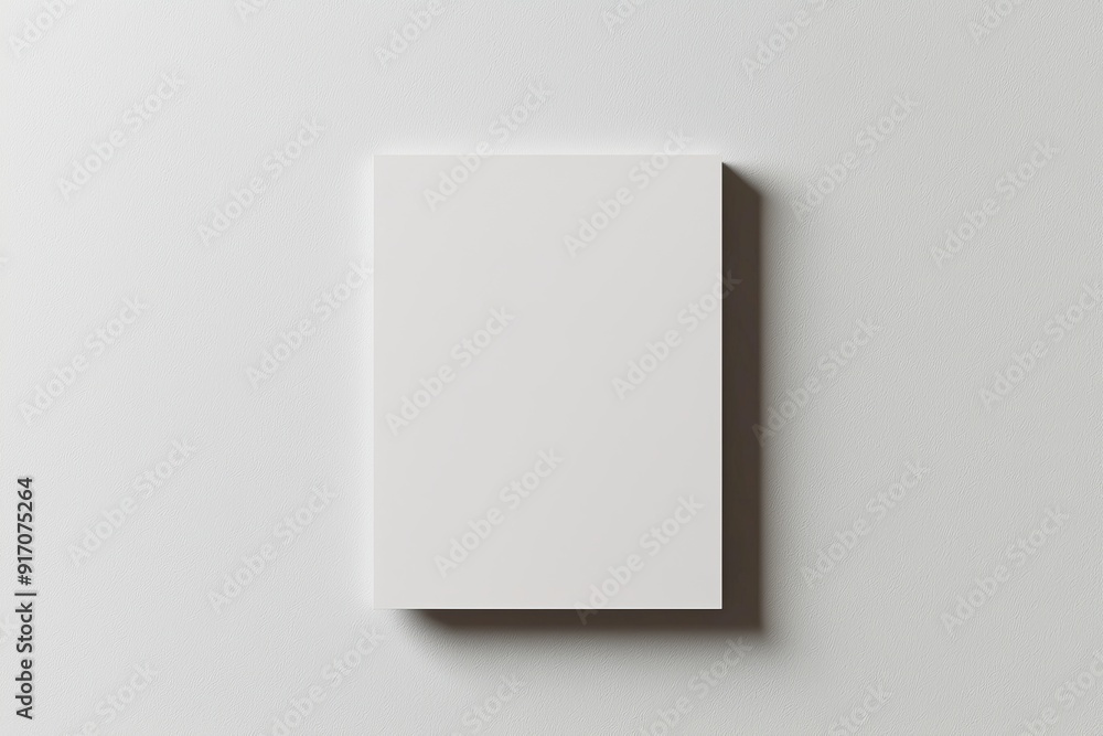 Blank paper mockup on isolated background created with generative ai Blank paper mockup on isolated background created with generative ai