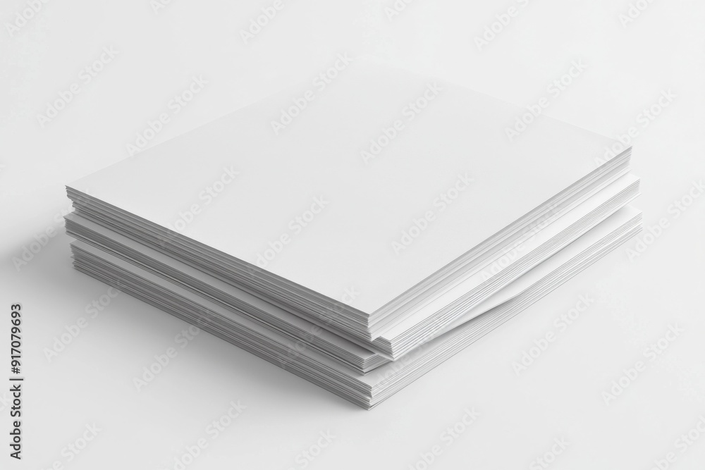 Blank paper mockup on isolated background created with generative ai Blank paper mockup on isolated background created with generative ai