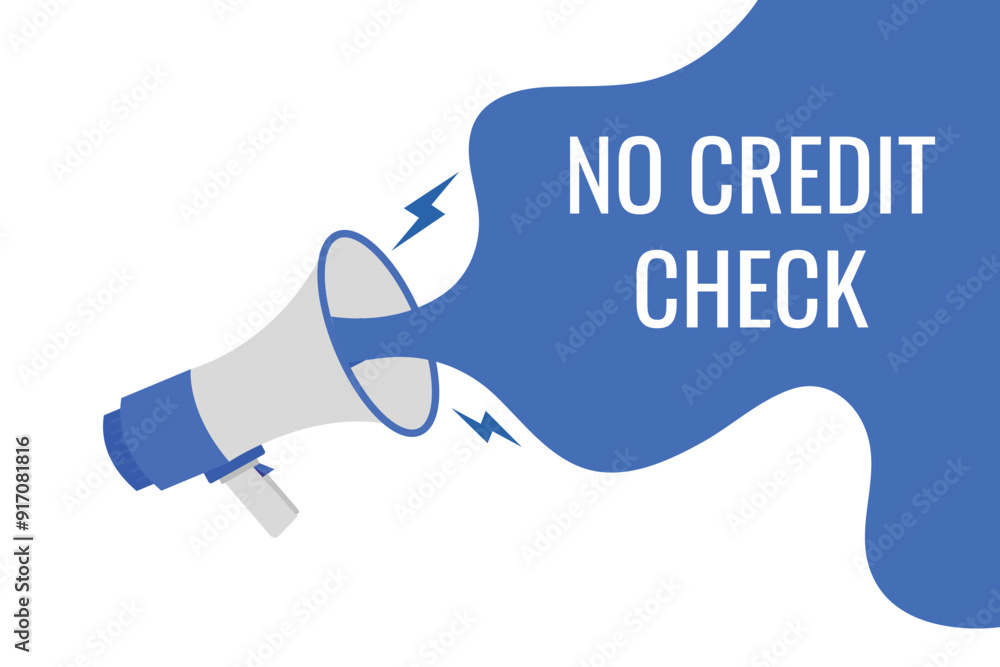 no credit check button, banner, label, template for website. no credit check text with colorful megaphone icon
no credit check button, banner, label, template for website. no credit check text with colorful megaphone icon