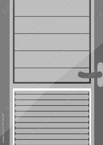 upvc door windows illustration