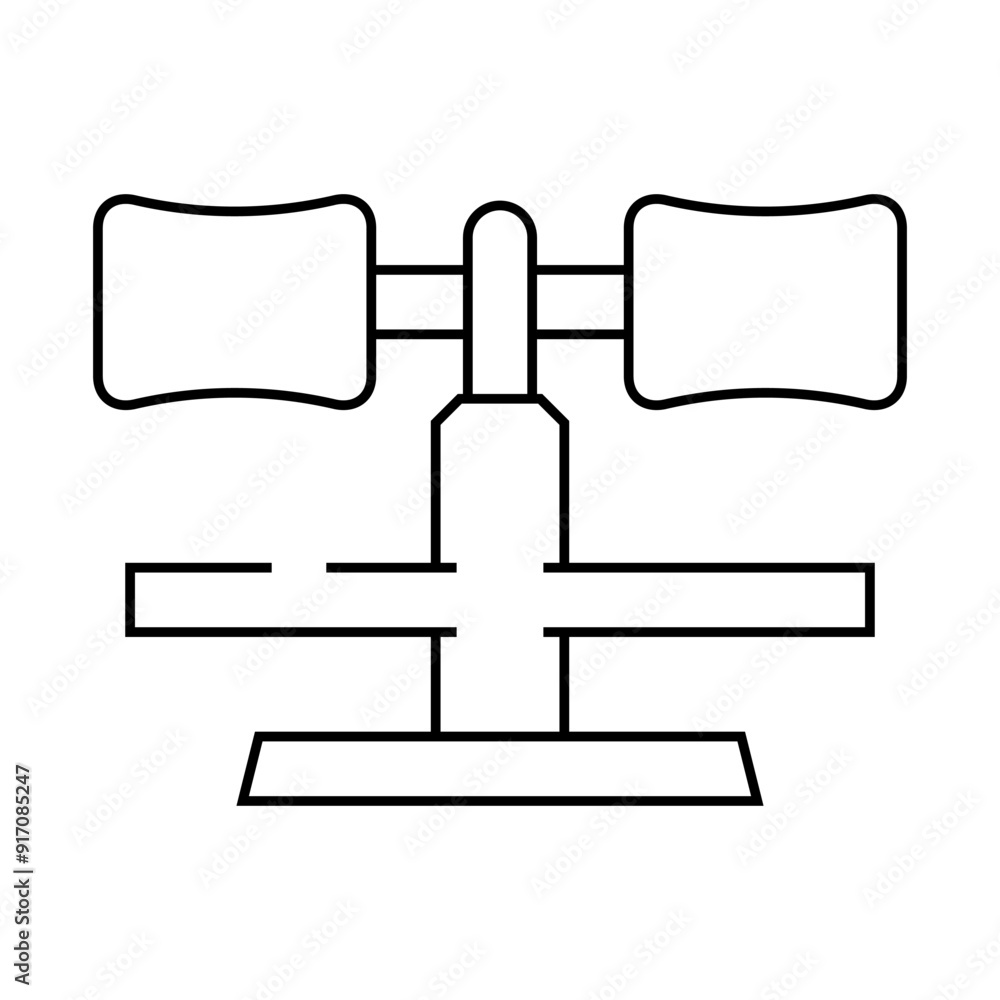leg support gym equipment line icon vector. leg support gym equipment sign. isolated contour symbol black illustration leg support gym equipment line icon vector. leg support gym equipment sign. isolated contour symbol black illustration