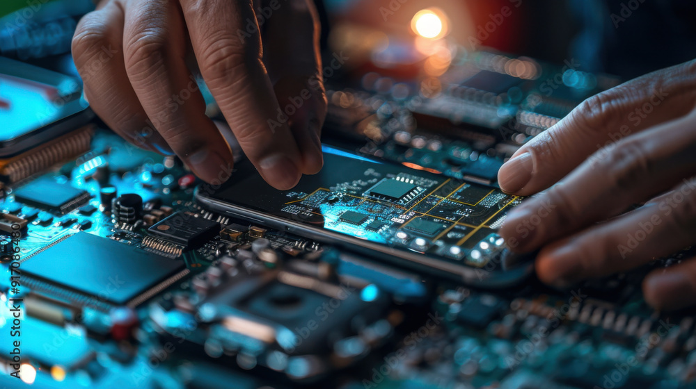 User updating security patches on a smartphone User updating security patches on a smartphone