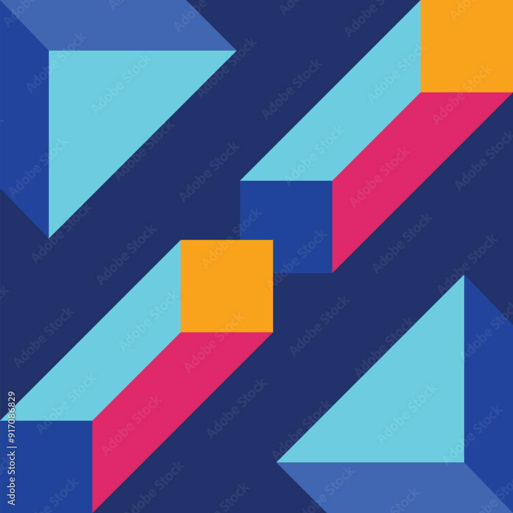 Rectangle Geometry Ornament Pattern Rectangle Geometry Ornament Pattern
