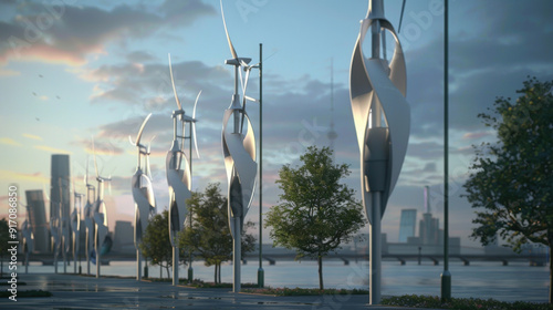 Vertical wind turbines in urban environments