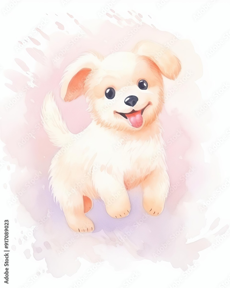 A cute, playful puppy illustration with a joyful expression and soft fur, perfect for pet lovers and children's art. A cute, playful puppy illustration with a joyful expression and soft fur, perfect for pet lovers and children's art.