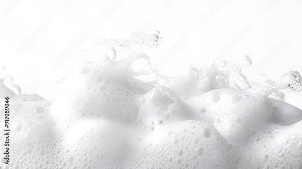 A frothy white soap on a pristine white surface. A frothy white soap on a pristine white surface.