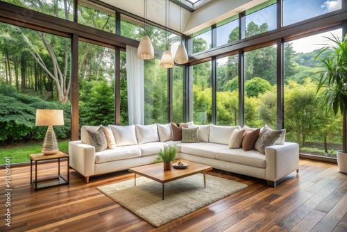 Modern elegance with white sofa