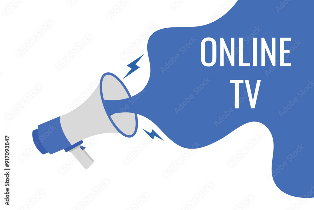online tv button, banner, label, template for website. online tv text with colorful megaphone icon
online tv button, banner, label, template for website. online tv text with colorful megaphone icon