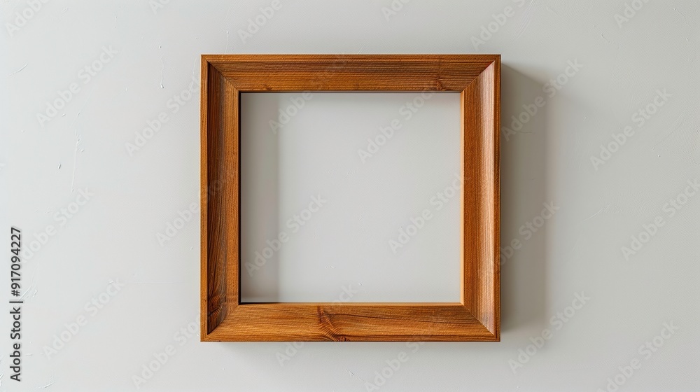 Small square wooden frame mockup Small square wooden frame mockup