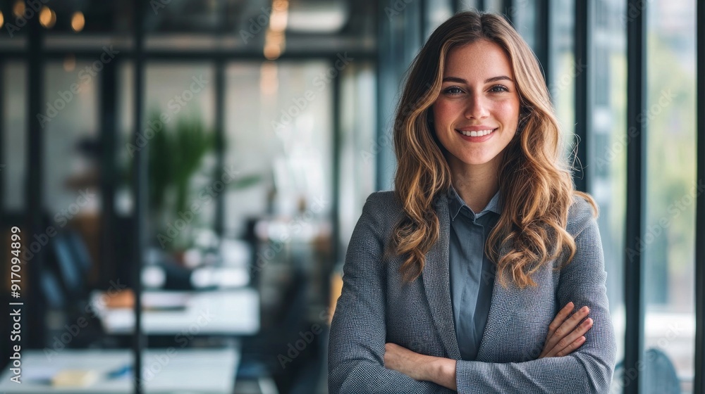 Confident Business Woman in Office Confident Business Woman in Office