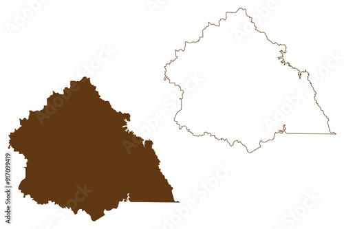 Shire of Murrindindi (Commonwealth of Australia, Victoria state, Vic) map vector illustration, scribble sketch Murrindindi map photo