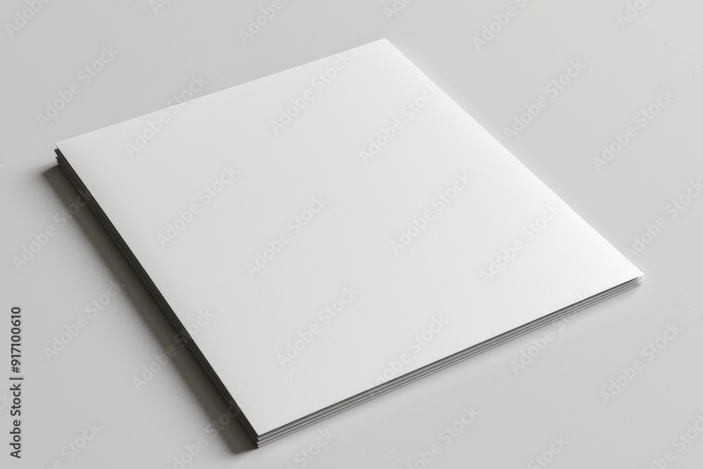 Blank paper mockup on isolated background created with generative ai Blank paper mockup on isolated background created with generative ai