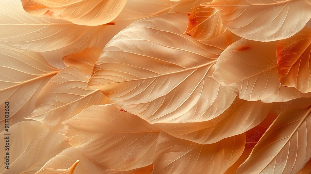 Abstract nature of flower petals in beige transparent. Generative Ai Abstract nature of flower petals in beige transparent. Generative Ai