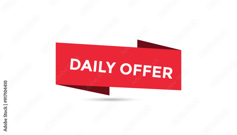 Daily offer button web banner templates. Vector Illustration Daily offer button web banner templates. Vector Illustration