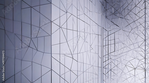 Photo abstract white and grey gradient color with modern geometric background for graphic design element