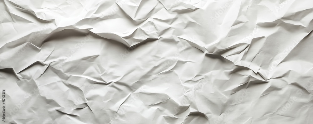 Crumpled white paper texture Crumpled white paper texture
