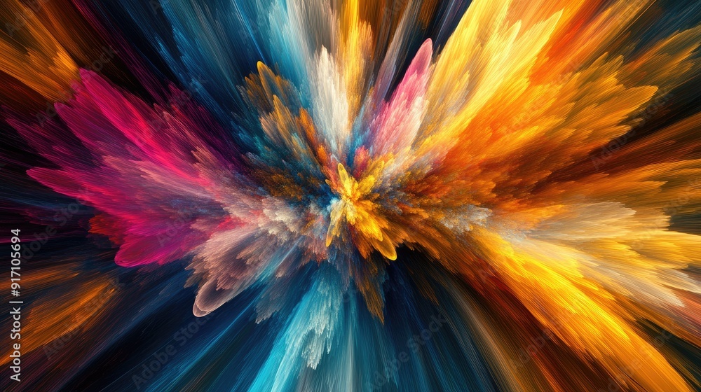 Energetic abstract patterns in vivid display Energetic abstract patterns in vivid display