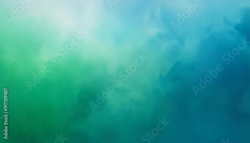 Vibrant Gradient of Oceanic Blues and Aquatic Greens in Textured Background