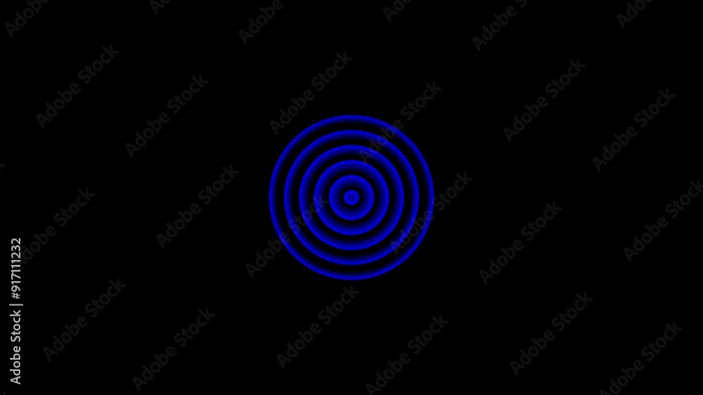 Glow radio wave signal animation. Glow radio wave signal animation.
