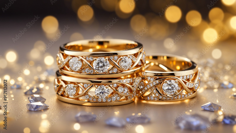 golden ring with diamonds golden ring with diamonds