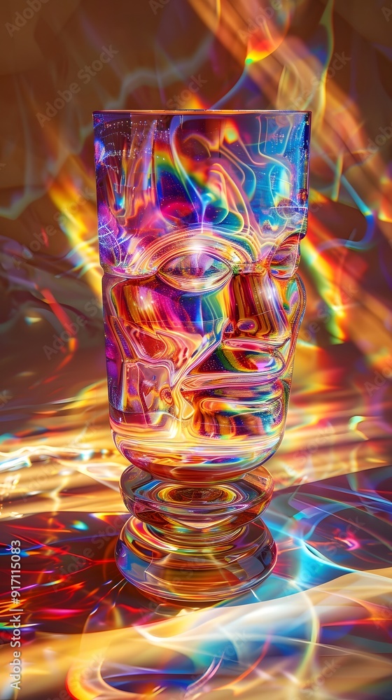 custom made wallpaper toronto digitalAbstract Glass Reflection.