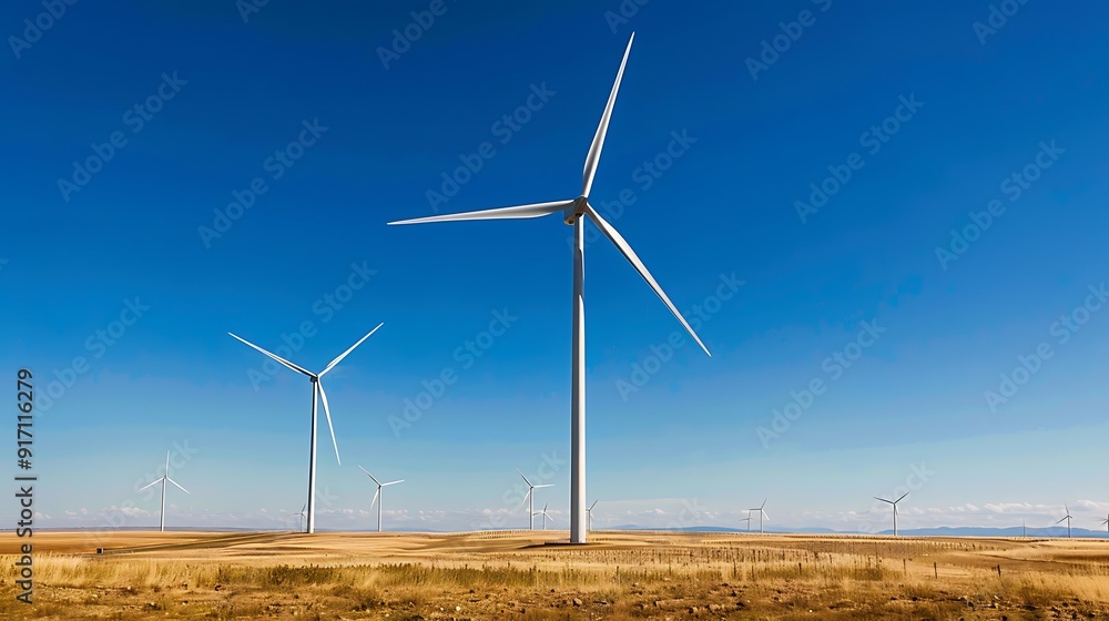Harnessing Wind Power: Turbines in a Sunlit Meadow for Clean Energy Generation and Ozone Conservation Harnessing Wind Power: Turbines in a Sunlit Meadow for Clean Energy Generation and Ozone Conservation